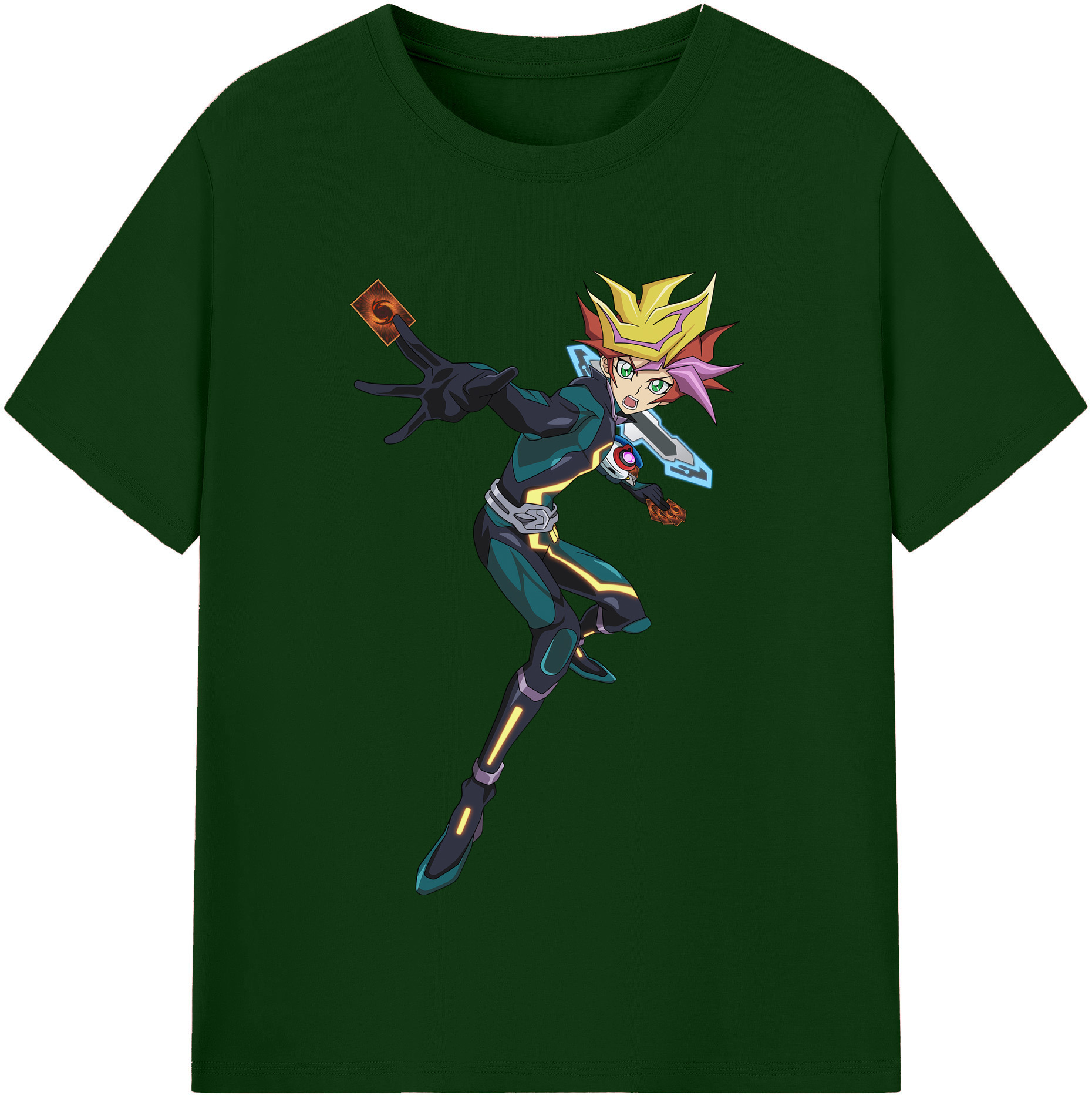 （画像用） 遊☆戯☆王 Yu-Gi-Oh! 綿100％半袖Tシャツ（フロントプリント）